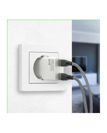 everactive Ładowarka sieciowa SUPER SLIM QC 4+ 30W 2XUSB-C biała SC-385Q