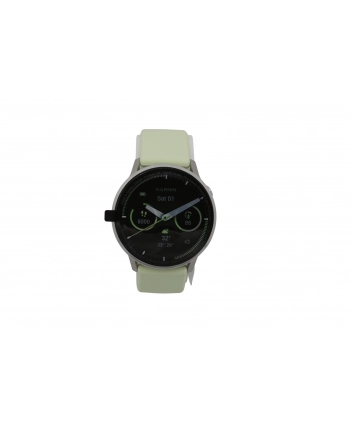 Garmin   Venu 4 - 45mm, Silver with Citron Silicone band sports watch
