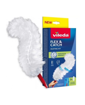 vileda Miotełka do kurzu z krótką rączką + 2 wkłady Flex ' Catch