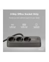 digitus Listwa zasilająca biurkowa, 3 gniazda Schuko, 2x USB-A (2x 12W), 1x USB-C (30W) z zaciskiem na blat, kabel 1,5m, czarna - nr 11