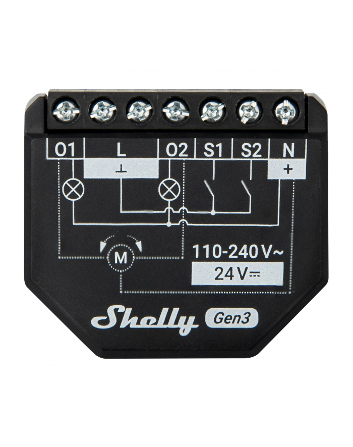 Shelly Bezprzewodowy Element Wykonawczy 2Pm Gen3 2PMGEN3 główny