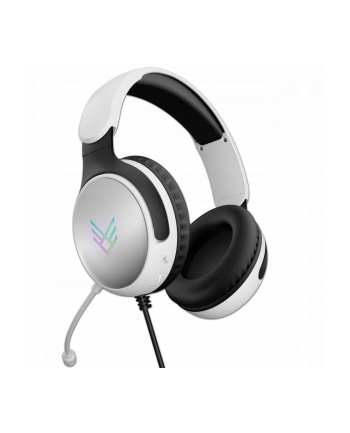 audeeo Słuchawki gamingowe Light-Up Gaming białe