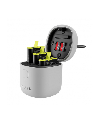 Wodoodporna ładowarka trójkanałowa Allin Box Telesin dla GoPro Hero 9 / Hero 10 + 3 akumulatory (GP-BTR-906-GY-B) nr 2