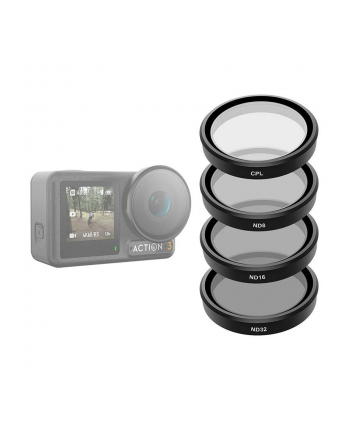 Telesin Zestaw 4 Filtrów Cpl/Nd8/Nd16/Nd32 Do Dji Osmo Action 3 (OAFLT005) nr 2