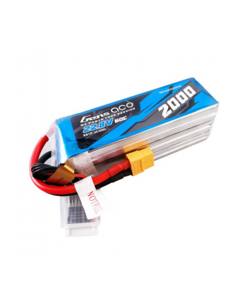 Gens Ace Akumulator 2000mAh 22.8V 60C 6S1P High Voltage Lipo z konektorem XT60 Plug nr 2