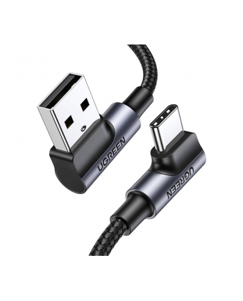UGREEN KABEL USB   KĄTOWY KABEL PRZEWÓD USB - USB TYP C QUICK CHARGE 3.0 QC3.0 3 A 1 M SZARY (US176 20856) nr 2
