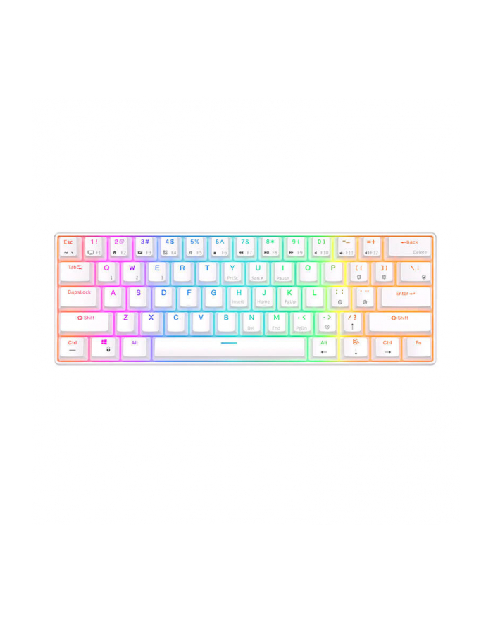 Klawiatura Royal Kludge Mechaniczna Rk61 Rgb Brown Switch (Biała) (58083) główny