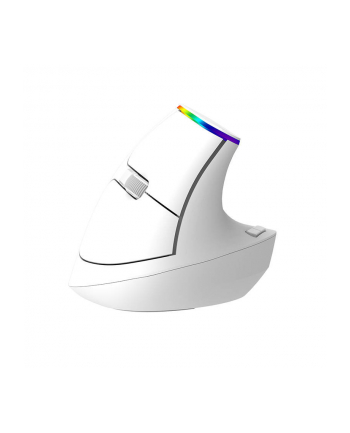 Bezprzewodowa mysz Delux 2.4G RGB biała (M618C)