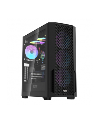 Darkflash Obudowa komputerowa DF2100 + 4 wentylatory argb (czarna) (61644)