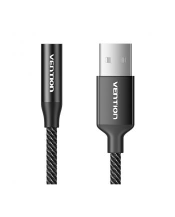 Vention Jednoportowa zewnętrzna karta dźwiękowa USB Gome 1m (czarna) (510520)
