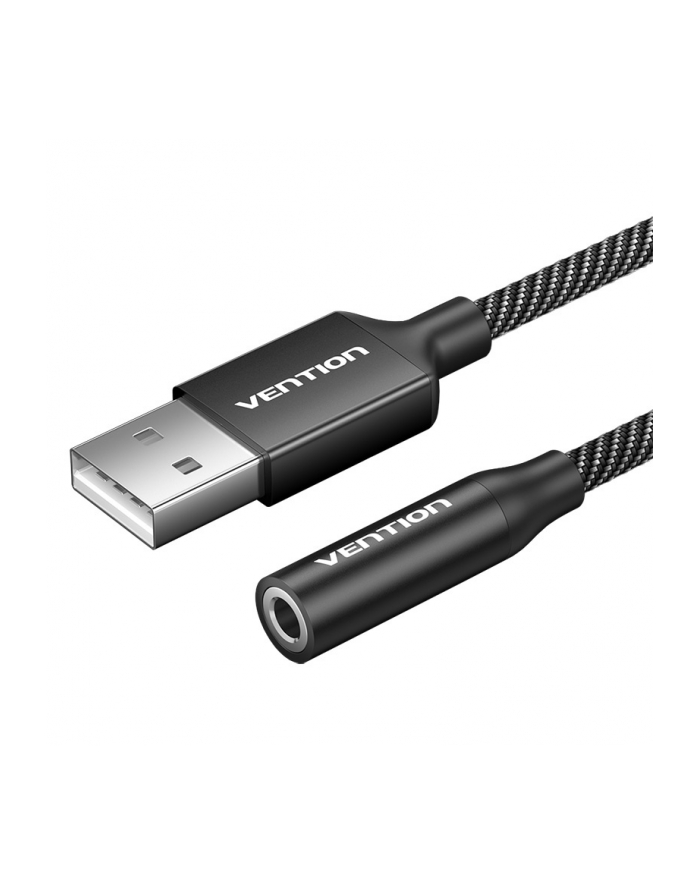 Vention Jednoportowa zewnętrzna karta dźwiękowa USB Gome 1m (czarna) (510520) główny