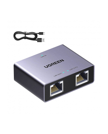 Adapter rozgałęźnik Ethernet Ugreen NW301 (1x2) (45311)