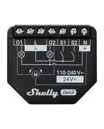 Shelly Bezprzewodowy Element Wykonawczy 2Pm Gen3 2PMGEN3