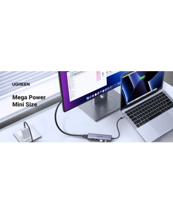 Ugreen Hub Usb Adapter Cm511 Usb-C Do Hdmi, 3X Usb-A 3.0, Sd/Tf (20956A)