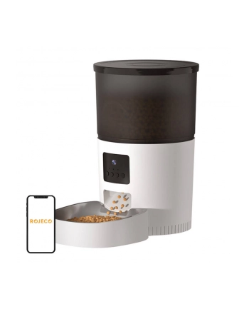 Rojeco Inteligentny Dozownik Karmy Dla Psa Kota Z Kamerą Pet Feeder 3L Wifi 1629612447