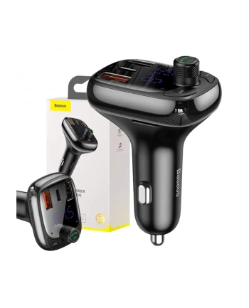 Baseus Transmiter Bluetooth Ładowarka Do Samochodu S 13 Overseas Edition Czarny