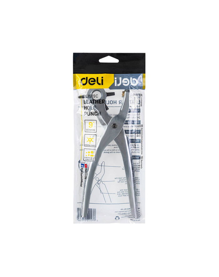 Deli Tools Szczypce obrotowe do otworów 9 srebrne EDL1919C główny