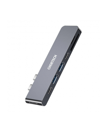 Choetech stacja dokująca do Apple MacBook Pro adapter HUB USB Typ C 7w2 100W PD szary (HUB-M14) nr 1