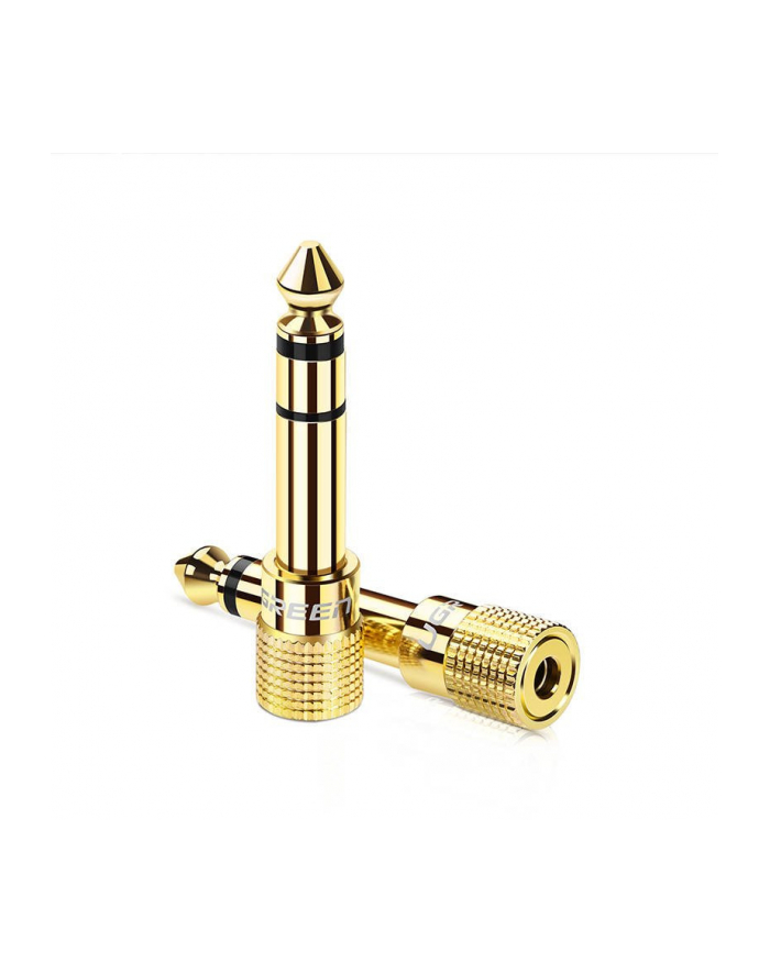 Ugreen adapter 3,5mm mini jack - 6,3mm jack złoty (20503) główny