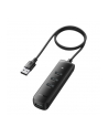 Ugreen Adapter 4W1 Cm416 Hub Usb Do 4X Usb 1M Czarny (80657B) - nr 1