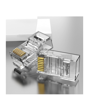 ADAPTER VENTION CAT.5E UTP RJ45 MODULAR PLUG TRANSPARENT 100 nr 1
