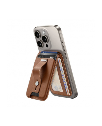 PORTFEL MAGNETYCZNY Z FUNKCJĄ PODSTAWKI ESR (BRĄZOWY)