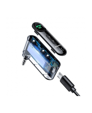 Baseus Transmiter Bluetooth Aux Bsba 02 Overseas Edition Czarny nr 1