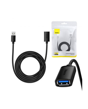 Baseus Przedłuzacz Usb 3.0 Męski Do Żeński Airjoy Series 2M (Czarny)