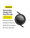 Baseus Kabel Usb-C Do Free2Draw, Pd, 100W, 1M (Czarny) - nr 17