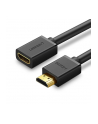 Ugreen Kabel HDMI męski do HDMI żeński HD107 FullHD 3D 0.5m czarny (10140) - nr 2