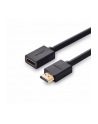 Ugreen Kabel HDMI męski do HDMI żeński HD107 FullHD 3D 0.5m czarny (10140) - nr 3