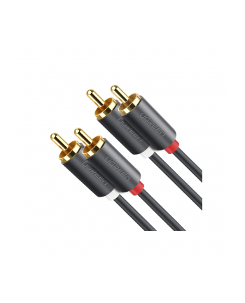 Ugreen Przewód 2RCA Cinch do 2RCA Cinch 3m czarny (10519)