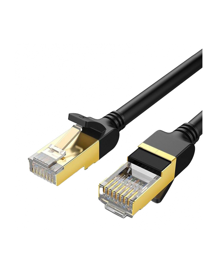 UGREEN OKRĄGŁY KABEL SIECIOWY  NW107 ETHERNET RJ45, CAT.7, STP, 15M (CZARNY)  (UGR464BLK) główny