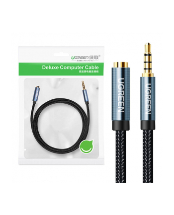UGREEN PRZEDŁUŻACZ AUDIO AUX JACK 3,5 MM  AV118, 1M (NIEBIESKI)