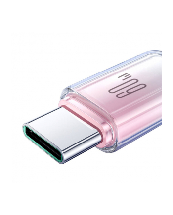 Joyroom Kabel przewód Crystal-Clear Series 60W USB-C - USB-C 1.2m - biały nr 2