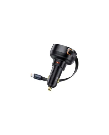 Baseus Ładowarka Samochodowa Enjoyment Pro Usb C Żeńskie Lightning Męski 60W