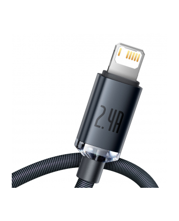 BASEUS Kabel USB Lightning Crystal Shine 1.2 m Czarny