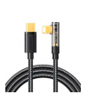 Joyroom Kabel USB kabel Lightning kątowy - USB C do szybkiego ładowania i transferu danych 20W 1,2 m czarny (S-CL020A6) - nr 2