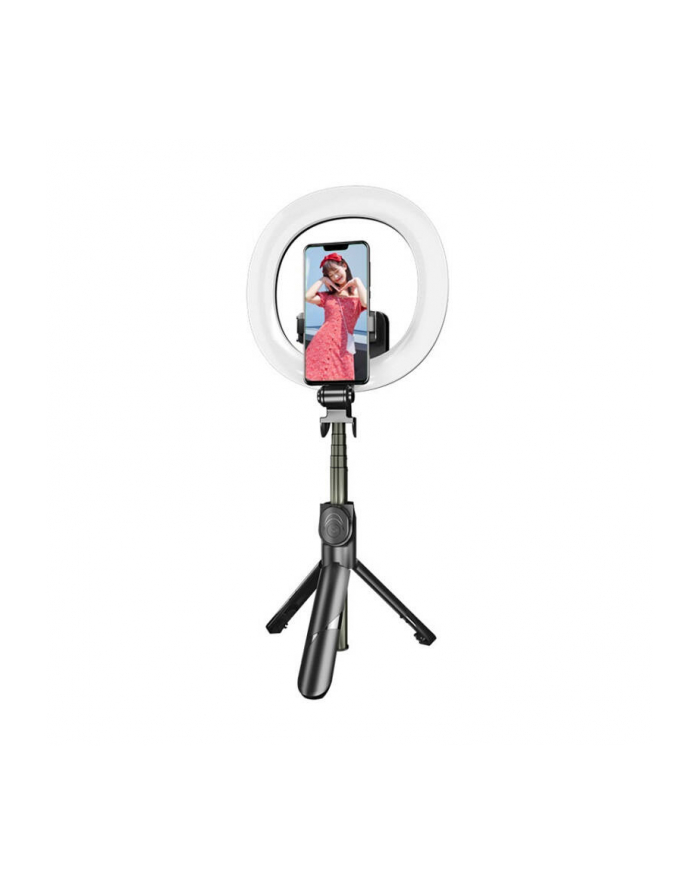 Puluz Selfie Stick/Statyw Z Podwójnym Oświetleniem Led główny