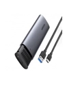 Kieszeń na dysk obudowa dysku twardego Sata + kabel USB Typ C Ugreen CM400 (Szara) - nr 6
