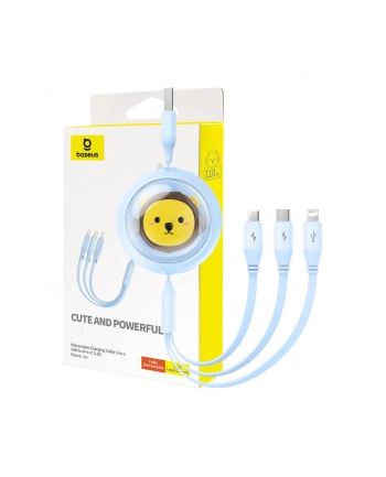 Baseus Przewód Ładowania 3W1 Usb Do C M Lightning 3 5A 1