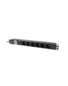 LANBERG listwa zasilajaca rack PDU 19inch 1U 16A 6x 230V PL 2m czarna - nr 2