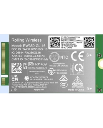 hp inc. HP 4G LTE-AP Cat 16 WWAN
