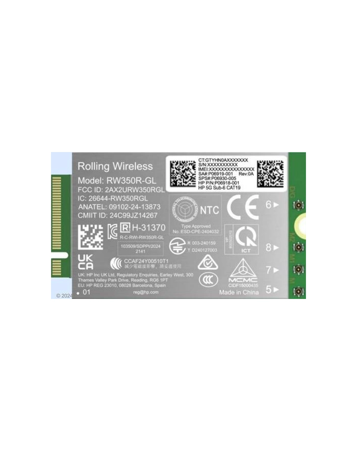 hp inc. HP 5G Solution WWAN główny