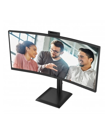 aoc international AOC CU34E4CW 34inch 3440x1440 120HZ VA CURVED H/A 180 MM USB-C DOCKING Daisy chain TUV EyeComfort Hardware USB HUB DP HDMI