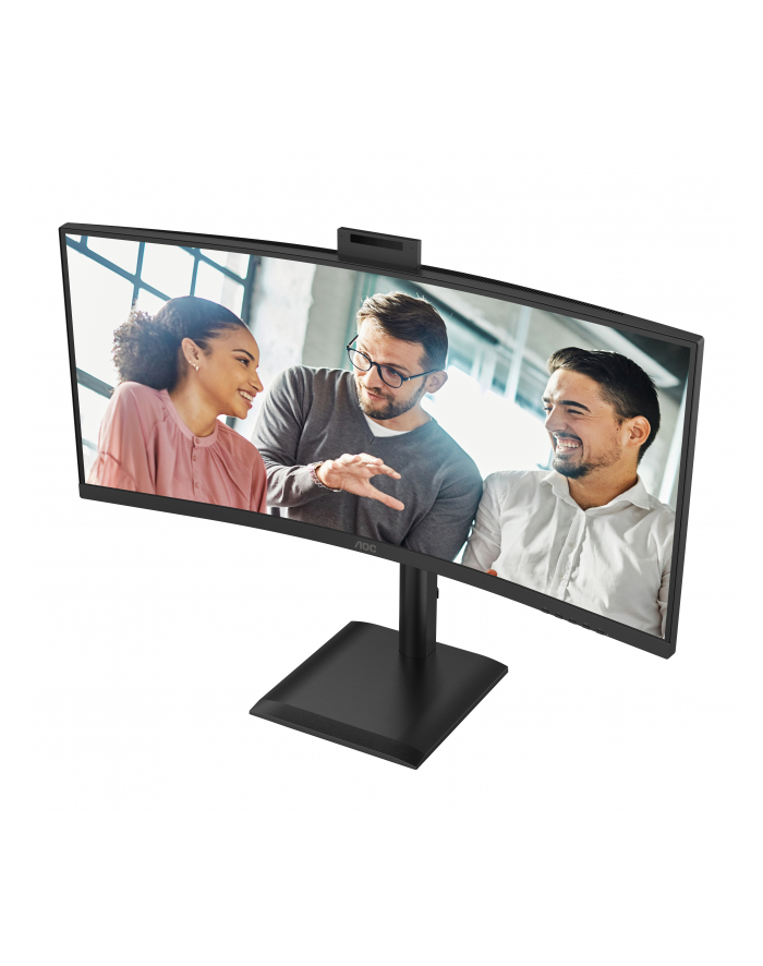 aoc international AOC CU34E4CW 34inch 3440x1440 120HZ VA CURVED H/A 180 MM USB-C DOCKING Daisy chain TUV EyeComfort Hardware USB HUB DP HDMI główny