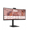 aoc international AOC CU34E4CW 34inch 3440x1440 120HZ VA CURVED H/A 180 MM USB-C DOCKING Daisy chain TUV EyeComfort Hardware USB HUB DP HDMI - nr 30