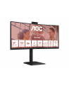 aoc international AOC CU34E4CW 34inch 3440x1440 120HZ VA CURVED H/A 180 MM USB-C DOCKING Daisy chain TUV EyeComfort Hardware USB HUB DP HDMI - nr 41