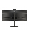 aoc international AOC CU34E4CW 34inch 3440x1440 120HZ VA CURVED H/A 180 MM USB-C DOCKING Daisy chain TUV EyeComfort Hardware USB HUB DP HDMI - nr 67