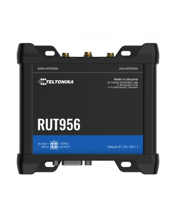 TELTONIKA NETWORKS RUT956 DUAL SIM 4G/LTE/3G/2G RS232 RS584 WiFi router eSIM version nr 1